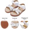 imageFelix ampamp Flora Toddler Girls Sandals Soft Rubber Flats Summer Baby Flower Girl ShoesBc290white