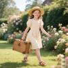 imageFelix ampamp Flora Toddler Girls Sandals Soft Rubber Flats Summer Baby Flower Girl ShoesBc295brown