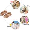 imageFelix ampamp Flora Toddler Girls Sandals Soft Rubber Flats Summer Baby Flower Girl ShoesBc295brown