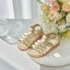 imageFelix ampamp Flora Toddler Girls Sandals Soft Rubber Flats Summer Baby Flower Girl ShoesBc295gold
