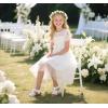 imageFelix ampamp Flora Toddler Girls Sandals Soft Rubber Flats Summer Baby Flower Girl ShoesBc295white