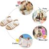 imageFelix ampamp Flora Toddler Girls Sandals Soft Rubber Flats Summer Baby Flower Girl ShoesBc295white