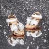imageFelix ampamp Flora Toddler Girls Sandals Soft Rubber Flats Summer Baby Flower Girl ShoesBc298fl White
