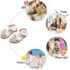 imageFelix ampamp Flora Toddler Girls Sandals Soft Rubber Flats Summer Baby Flower Girl ShoesBc298fl White