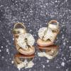 imageFelix ampamp Flora Toddler Girls Sandals Soft Rubber Flats Summer Baby Flower Girl ShoesBc298glitter Gold