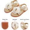 imageFelix ampamp Flora Toddler Girls Sandals Soft Rubber Flats Summer Baby Flower Girl ShoesBc298glitter Gold