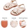 imageFelix ampamp Flora Toddler Girls Sandals Soft Rubber Flats Summer Baby Flower Girl ShoesBc306beige
