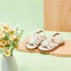 imageFelix ampamp Flora Toddler Girls Sandals Soft Rubber Flats Summer Baby Flower Girl ShoesBc306beige