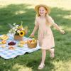 imageFelix ampamp Flora Toddler Girls Sandals Soft Rubber Flats Summer Baby Flower Girl ShoesBc306beige