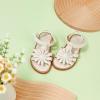 imageFelix ampamp Flora Toddler Girls Sandals Soft Rubber Flats Summer Baby Flower Girl ShoesBc306beige