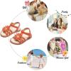 imageFelix ampamp Flora Toddler Girls Sandals Soft Rubber Flats Summer Baby Flower Girl ShoesBc306brown