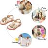 imageFelix ampamp Flora Toddler Girls Sandals Soft Rubber Flats Summer Baby Flower Girl ShoesBc306gold
