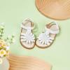 imageFelix ampamp Flora Toddler Girls Sandals Soft Rubber Flats Summer Baby Flower Girl ShoesBc306white
