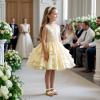 imageFelix ampamp Flora Toddler Girls Sandals Soft Rubber Flats Summer Baby Flower Girl ShoesBc323s Gold
