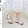 imageFelix ampamp Flora Toddler Girls Sandals Soft Rubber Flats Summer Baby Flower Girl ShoesBc323s White