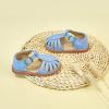 imageFelix ampamp Flora Toddler Girls Sandals Soft Rubber Princess Flat Shoes Summer Flower Girl ShoesBc262blue