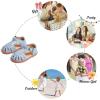 imageFelix ampamp Flora Toddler Girls Sandals Soft Rubber Princess Flat Shoes Summer Flower Girl ShoesBc262blue