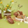 imageFelix ampamp Flora Toddler Girls Sandals Soft Rubber Princess Flat Shoes Summer Flower Girl ShoesBc262dark Brown