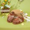 imageFelix ampamp Flora Toddler Girls Sandals Soft Rubber Princess Flat Shoes Summer Flower Girl ShoesBc262dark Brown
