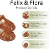 imageFelix ampamp Flora Toddler Girls Sandals Soft Rubber Princess Flat Shoes Summer Flower Girl ShoesBc262dark Brown