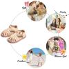 imageFelix ampamp Flora Toddler Girls Sandals Soft Rubber Princess Flat Shoes Summer Flower Girl ShoesBc262nude
