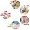 imageFelix ampamp Flora Toddler Girls Sandals Soft Rubber Princess Flat Shoes Summer Flower Girl ShoesBc262purple