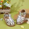 imageFelix ampamp Flora Toddler Girls Sandals Soft Rubber Princess Flat Shoes Summer Flower Girl ShoesBc262silver