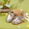 imageFelix ampamp Flora Toddler Girls Sandals Soft Rubber Princess Flat Shoes Summer Flower Girl ShoesBc262silver