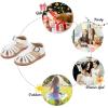 imageFelix ampamp Flora Toddler Girls Sandals Soft Rubber Princess Flat Shoes Summer Flower Girl ShoesBc262white