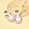 imageFelix ampamp Flora Toddler Girls Sandals Soft Rubber Princess Flat Shoes Summer Flower Girl ShoesBc289white