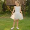 imageFelix ampamp Flora Toddler Girls Sandals Soft Rubber Princess Flat Shoes Summer Flower Girl ShoesBc289white