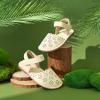 imageFelix ampamp Flora Toddler Girls Sandals Soft Rubber Princess Flat Shoes Summer Flower Girl ShoesBc299apricot