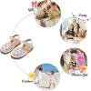 imageFelix ampamp Flora Toddler Girls Sandals Soft Rubber Princess Flat Shoes Summer Flower Girl ShoesBc299beige