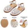 imageFelix ampamp Flora Toddler Girls Sandals Soft Rubber Princess Flat Shoes Summer Flower Girl ShoesBc299beige