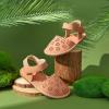 imageFelix ampamp Flora Toddler Girls Sandals Soft Rubber Princess Flat Shoes Summer Flower Girl ShoesBc299coral
