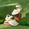 imageFelix ampamp Flora Toddler Girls Sandals Soft Rubber Princess Flat Shoes Summer Flower Girl ShoesBc299moonbeam