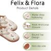 imageFelix ampamp Flora Toddler Girls Sandals Soft Rubber Princess Flat Shoes Summer Flower Girl ShoesBc311beige