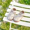 imageFelix ampamp Flora Toddler Girls Sandals Soft Rubber Princess Flat Shoes Summer Flower Girl ShoesBc311beige