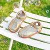 imageFelix ampamp Flora Toddler Girls Sandals Soft Rubber Princess Flat Shoes Summer Flower Girl ShoesBc311gold