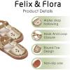 imageFelix ampamp Flora Toddler Girls Sandals Soft Rubber Princess Flat Shoes Summer Flower Girl ShoesBc311gold