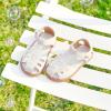 imageFelix ampamp Flora Toddler Girls Sandals Soft Rubber Princess Flat Shoes Summer Flower Girl ShoesBc313beige