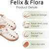 imageFelix ampamp Flora Toddler Girls Sandals Soft Rubber Princess Flat Shoes Summer Flower Girl ShoesBc313beige
