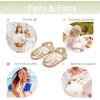 imageFelix ampamp Flora Toddler Girls Sandals Soft Rubber Princess Flat Shoes Summer Flower Girl ShoesBc313gold