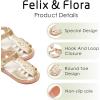 imageFelix ampamp Flora Toddler Girls Sandals Soft Rubber Princess Flat Shoes Summer Flower Girl ShoesBc313gold