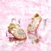 imageFelix ampamp Flora Toddler Girls Sandals Soft Rubber Princess Flat Shoes Summer Flower Girl ShoesBc321gold