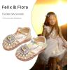 imageFelix ampamp Flora Toddler Girls Sandals Soft Rubber Princess Flat Shoes Summer Flower Girl ShoesBc321gold