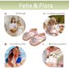 imageFelix ampamp Flora Toddler Girls Sandals Soft Rubber Princess Flat Shoes Summer Flower Girl ShoesBc321pink
