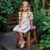 imageFelix ampamp Flora Toddler Girls Sandals Soft Rubber Princess Flat Shoes Summer Flower Girl ShoesBc326cream White