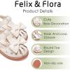 imageFelix ampamp Flora Toddler Girls Sandals Soft Rubber Princess Flat Shoes Summer Flower Girl ShoesBc327beige