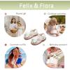 imageFelix ampamp Flora Toddler Girls Sandals Soft Rubber Princess Flat Shoes Summer Flower Girl ShoesBc327cream